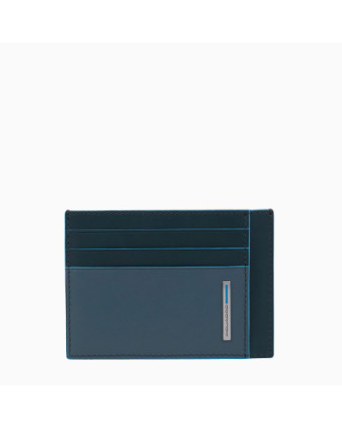 Piquadro Blue Square Leather RFID Wallet - Buy Online Now!